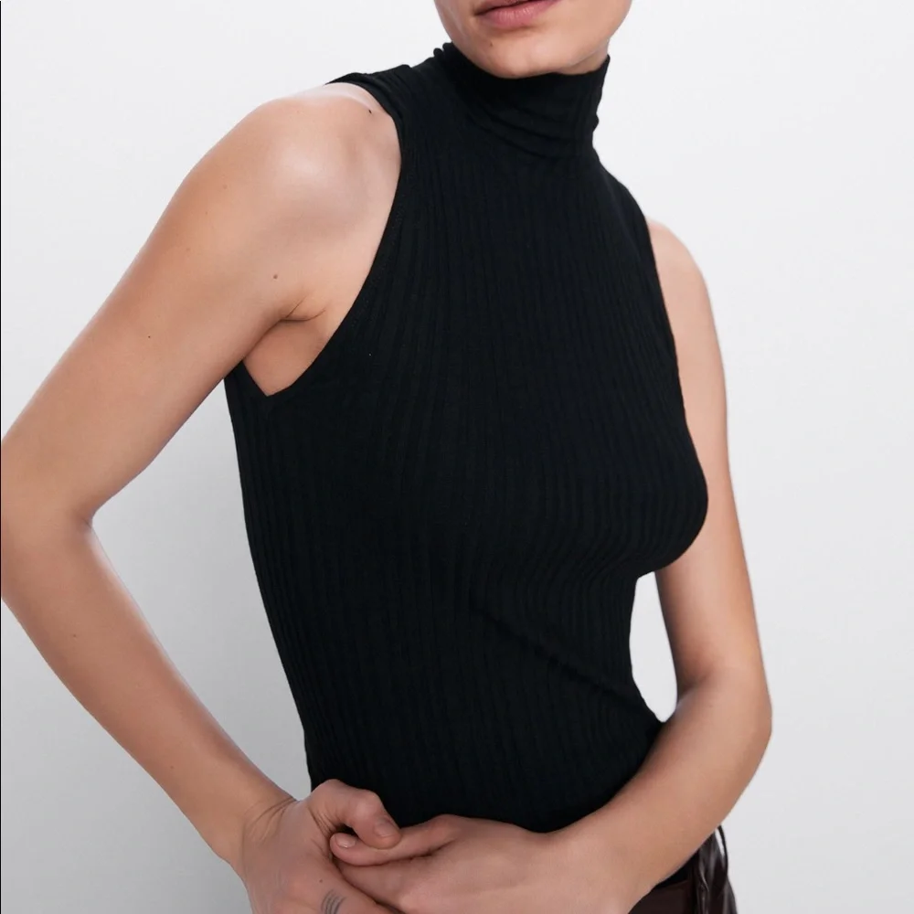 Zara Ribbed Top - Picture 2 of 2